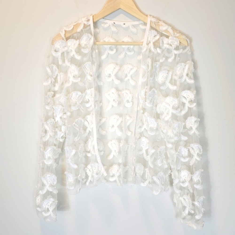 Elegant White Lace Blouse